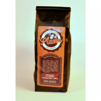 Káva Pluma strong zrno (balení 250g) Káva Pluma strong zrno (balení 250g)
