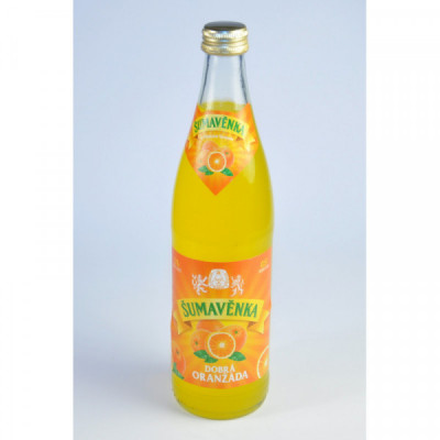 Limonáda Šumavěnka dobrá oranžáda 0,5l + vratná lahev Limonáda Šumavěnka dobrá oranžáda 0,5l + vratná lahev