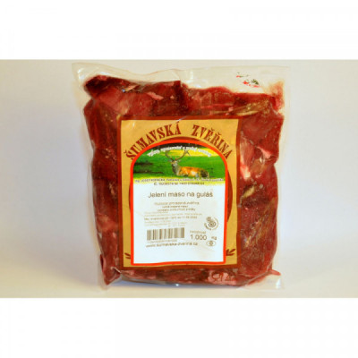 Jelení maso na guláš (balení cca 1kg) Jelení maso na guláš (balení cca 1kg)