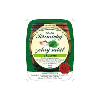Křimický zelný salát s koprem (balení 500g) Křimický zelný salát s koprem (balení 500g)