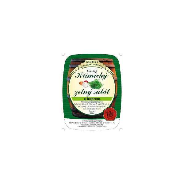 Křimický zelný salát s koprem (balení 500g)