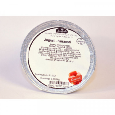 Jogurt karamel Šumavský statek 200g Jogurt karamel Šumavský statek 200g