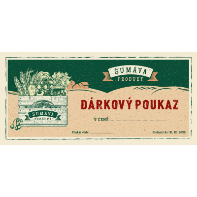 Dárkový poukaz Šumavaprodukt Dárkový poukaz Šumavaprodukt
