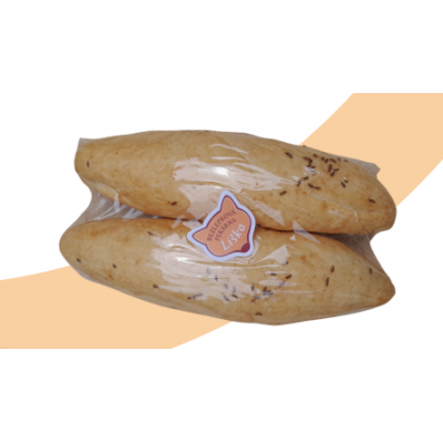 Bezlepkové rohlíky sypané kmínem