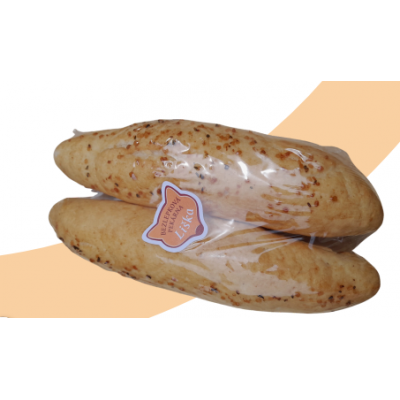 Bezlepkové rohlíky sypané konopným semínkem