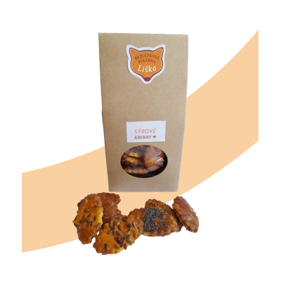 Bezlepkové sýrové krekry