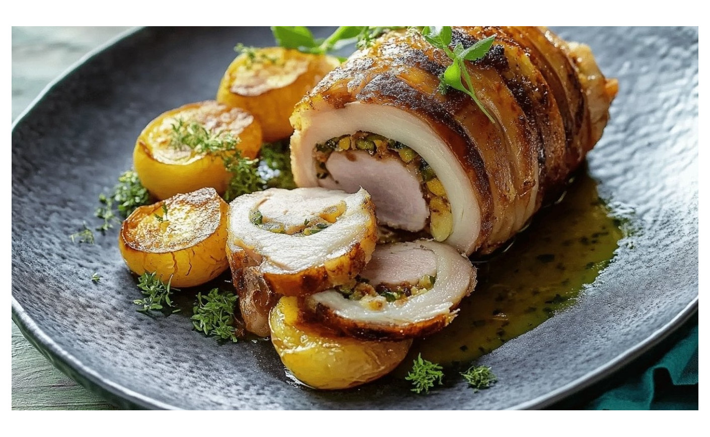 Vepřová ruláda s vaječnou náplní